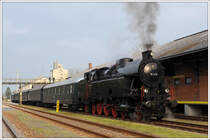 Fotofahrt mit �GEG 78 618 am 21.4.2010 von Ried im Innkreis nach Attnang-Puchheim kurz vor der Abfahrt in Ried aufgenommen.