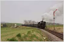 Fotofahrt mit �GEG 78 618 am 21.4.2010 von Ried im Innkreis nach Attnang-Puchheim kurz nach Eberschwang aufgenommen.