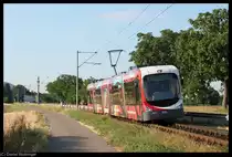 4131 f�hrt am 19. Juli 2010 auf den Haltepunkt Hohensachsen zu.