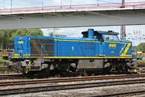 Die MWB V2304 am 15.7.10 beim rabgieren in Duisburg-Entenfang