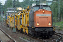 202 271-3 mit Gleisbauzug in Recklinghausen 24.7.2010