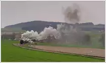 �GEG 78 618 mit ihrem Fotozug SLP 13432 von Ried im Innkreis nach Attnang-Puchheim am 21.4.2010, aufgenommen beim Einfahrsingal Eberschwang.