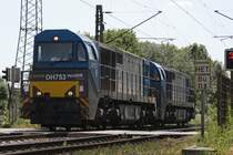 HGK DH 753 und HGK DH 754 am 17.7.10 in Ratingen