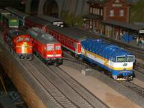 Die STRABAG Nohab, eine Ludmilla und die CD Taucherbrille im Bahnhof.