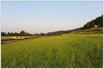 X626.205, X616.911 und X610.907 am 16.7.2010 kurz vor Kraubath mit Blick in das Stainztal aufgenommen.
