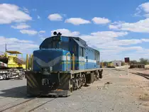 207 w�hrend rangierarbeiten mit G�terwagens auf Bahnhof Gobabis am 7-7-2010.