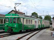 17-06-2010 im Bf. Bire : Tw. Be 4/4 11 fertig fr die Abfahrt richtung Apples und L'Isle-Mont-la-Ville