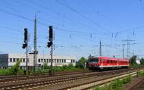 DB 628 480 als RB 23320 von Mainz Hbf nach Trkismhle, in Mainz-Mombach; 16.07.2010