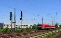 DB 628 480 als RB 23320 von Mainz Hbf nach T�rkism�hle, in Mainz-Mombach; 16.07.2010