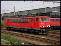 155 152 mit anderen Loks in der Abstehlreihe Wanne-Eickel Hbf, 28.07.2010