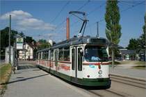 GT8 803 an der (H) Schertlinstrae (19. Juli 2010)