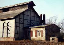 Die �bernachtungsquartiere f�r das Lokpersonal befanden sich im hinten anschlie�enden Anbau, der mit einer Zentralheizung im Keller ausgestattet war, 1. H�lfte der 1980iger Jahre.