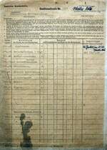 Ger�tenachweis der �bernachtungsstelle Gr�venwiesbach (Lokschuppen) aus den fr�hen 1960iger Jahren.
