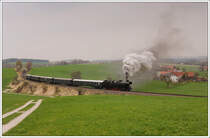 Fotofahrt mit �GEG 78 618 am 21.4.2010 von Ried im Innkreis nach Attnang-Puchheim kurz nach Eberschwang aufgenommen.