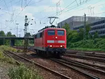 151 008-0 rangiert am 06.08.2010 in Aachen West.