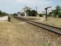 Der kleine Bahnhof Luz in der N�he von Tavira am 28.07.2010