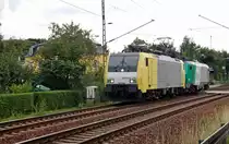 ES 64 F4 - 205 der ITL zieht am 30.07.10 ein ITL-Fretchen durch Dresden-Stetzsch Richtung Priestewitz. Gru� zur�ck!!!