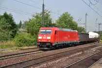 185 370 mit gem.GZ Richtung Gro�-Gerau in Mainz-Bischofsheim am 25.6.10