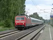 120-123 durchf�hrt am 5.8.10 mit einem Leerzug Nordb�gge.
