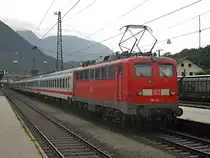 115 114 mit dem Turnuszug 1280 von Zell am See nach M�nchen Hbf. Hier in Kufstein.

Lg