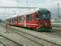 K�rzlich von Stadler Rail an die RhB ausgeliefert,Allegra Triebzug 3507.Er befindet sich z.Zt.im Testbetrieb.Landquart 19.08.10