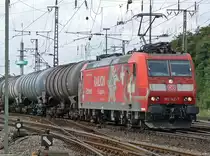 185 142-7 mit Kesselzug rtg S�den in Gremberg am 20.08.2010