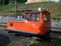 Oberleitungsrevisionfahrzeug in Fiesch abgestellt. (30 juli 2010)