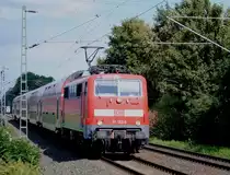 111 152-5 mit Doppelstockwagen der DB Regio auf dem Weg nach Geilenkirchen
am 21.8.2010