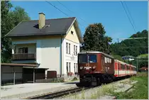 Der R 6809 wurde am 23.8.2010 von der 1099 013  �tscherb�r  bespannt. Dieses Bild zeigt den Zug im Bhf. Tradigist.