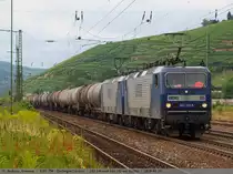 143 186-5 [105] und 143 191-5 [104] durchfahren mit ihrem KeWa Esslingen/Neckar. (18,08,2010)