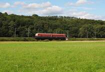 Ein 628 fuhr am 24.08.2010 auf der Frankenwaldbahn und wurde dort als RB erlegt.