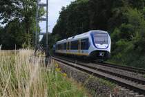 Ein SLT 2400 der Niederlande am 31.7.2010 auf dem Weg nach Simens.
Foto bei Rimburg �bach - Palenberg