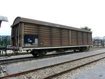ST - Diesnstwagen X 455 abgestellt im Bahnhofsareal von Triengen am 28.08.2010