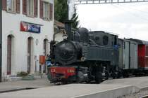 C.P. E 164, vor dem Bahnhofsgeb�ude von Pr�-Petitjean; 29.08.2010