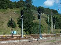 Die zuk�nftigen neuen Ausfahrsignale von Lietzow in Richtung Binz,Mukran und Sassnitz haben schon ihre neue Bezeichnung. 