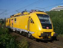 Turmtriebwagen 711 113-1 bei einer Oberleitungsst�rung im Bahnhof Hameln (Ausfahrt Hannover) am 06. August 2009.