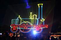 20. Heizhausfest in Chemnitz Hilbersdorf am 21.08. 2010, Abends zur Lasershow