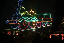 20. Heizhausfest in Chemnitz Hilbersdorf am 21.08. 2010, Abends zur Lasershow