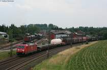 185 295-3 mit einem Mischer gen Norden bei Lengerich 13.8.10 Gru� an den Tf ;-)