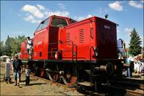 Hier im Bild die 800 011 die Ebenfalls aufgrund des Dampflok festivials  in N�rnberg Gostenhof zur schau gestellt wurde. 