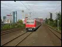 Ein Bxf seltener Art mit normaler Zugzielanzeige auf der S8 bei der Einfahrt in D�sseldorf Hamm