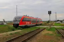 DB 642 568 (642 568-9 D-DB) als RB 16450 von Erfurt Hbf nach Nordhausen, in K�hnhausen; 03.09.2010