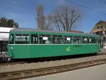 Anh�ngewagen mit der Betiriebsnummer 1443 an der Endhaltestelle in Pratteln auf der Linie 14. Die Aufnahme stammt vom 07.04.2010.