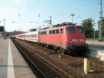 Die letzten Kilometer f�r EC 378 Wien-Binz �bernahm 115 509,am 31.Juli 2010,von Stralsund nach Binz.