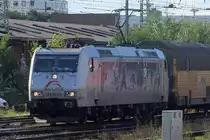 185 540-2 TXL auf der Schiene gibt es sie noch die Kassel Huskies nur auf dem Eis nicht mehr in Bremen 4.9.2010