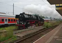 Der fr�he Vogel f�ngt die erste Dampflok!:-) 41 1144-9 hat sich am Morgen des 04.09.2010 von Eisenach auf den Weg nach Meinigen gemacht! 