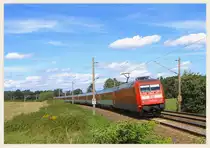 EC 177 am Uckroer Berg oberhalb Waltersdorf.
25.08.2010