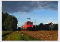 Kesselwagenzug bei Wehnsdorf an der Strecke Berlin-Dresden.
06.09.2010