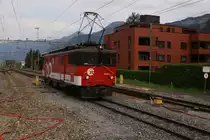 De 110 003-1 rangiert am 20.8.10 in Meiringen.