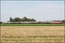 Was mich sehr verwunderte war, das eine HGK Lok auf der KBS 930 anzutreffen war. (07.09.2010, K�fering)